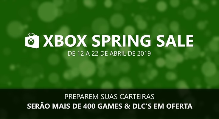 Spring Sale 2019 na Xbox Live acontece de 12 a 22 de Abril!