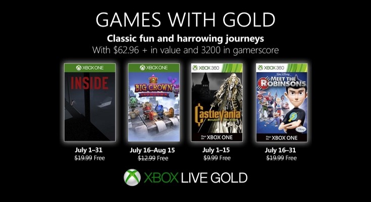 (GwG) Games with Gold - Jogos grátis em Julho de 2019 na Xbox Live!